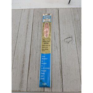 Vintage J&P Coats Dress or Neck Metal Zipper 12" Dark Dk Peach 261